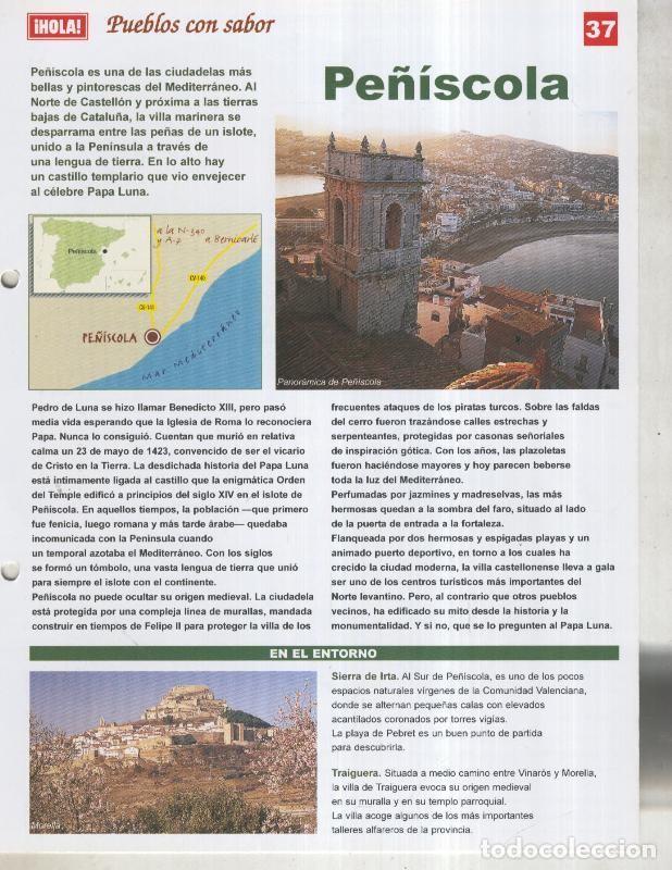 Postkarten: Guia HOLA de pueblos con sabor, ficha 37: Pe&ntilde;iscola - Varios