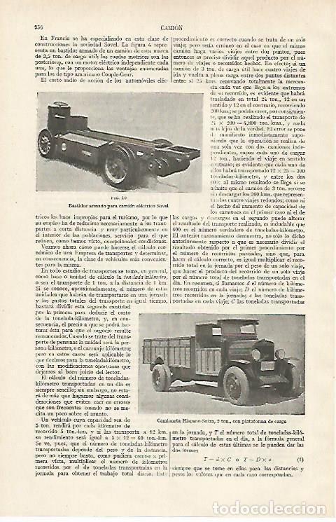 Postales: LAMINA ESPASA 24395: Camioneta Hispano Suiza - Varios