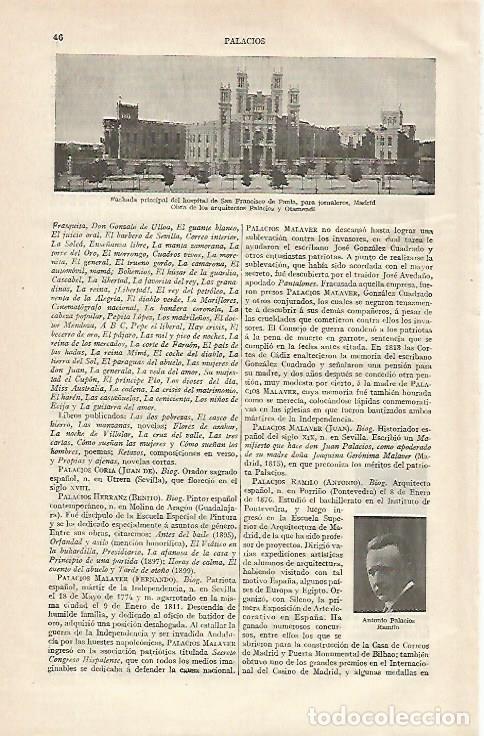 Postais: LAMINA ESPASA 24235: Hospital de San Francisco de Padua en Madrid - Varios