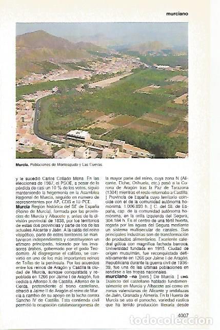 Postcards: LAMINA 11248: Monteagudo y Las Cuevas Murcia - Varios