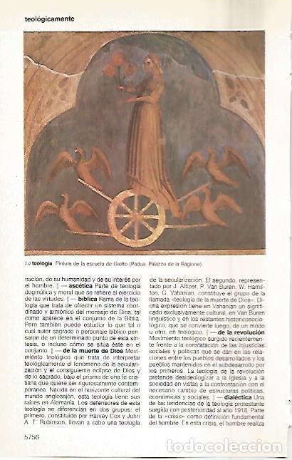 Postais: LAMINA 11340: La teologia por la escuela de Giotto - Varios