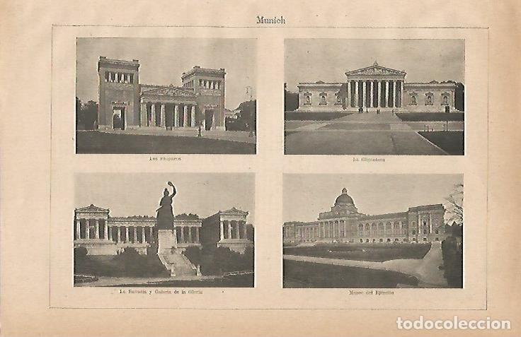Postcards: LAMINA ESPASA 24511: Los Propeos Museo del Ejercito y La Bavaria en Munich - Varios