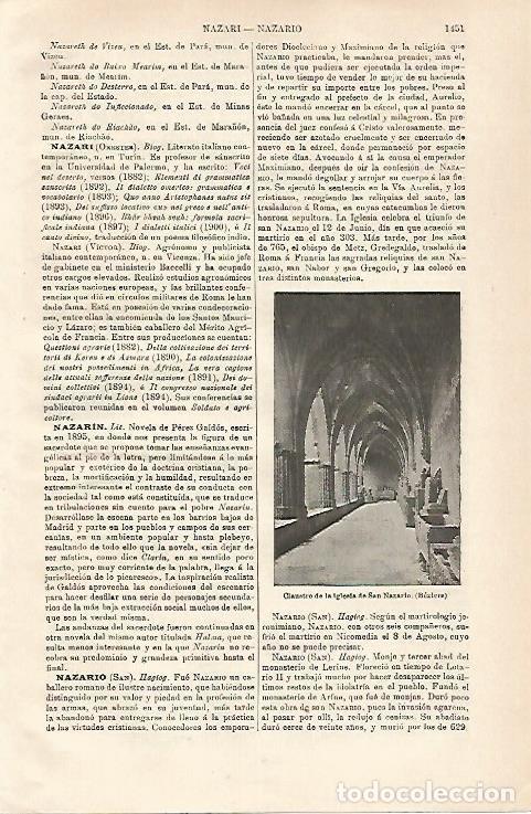 Postais: LAMINA ESPASA 24712: Iglesia de San Nazario en Beziers - Varios