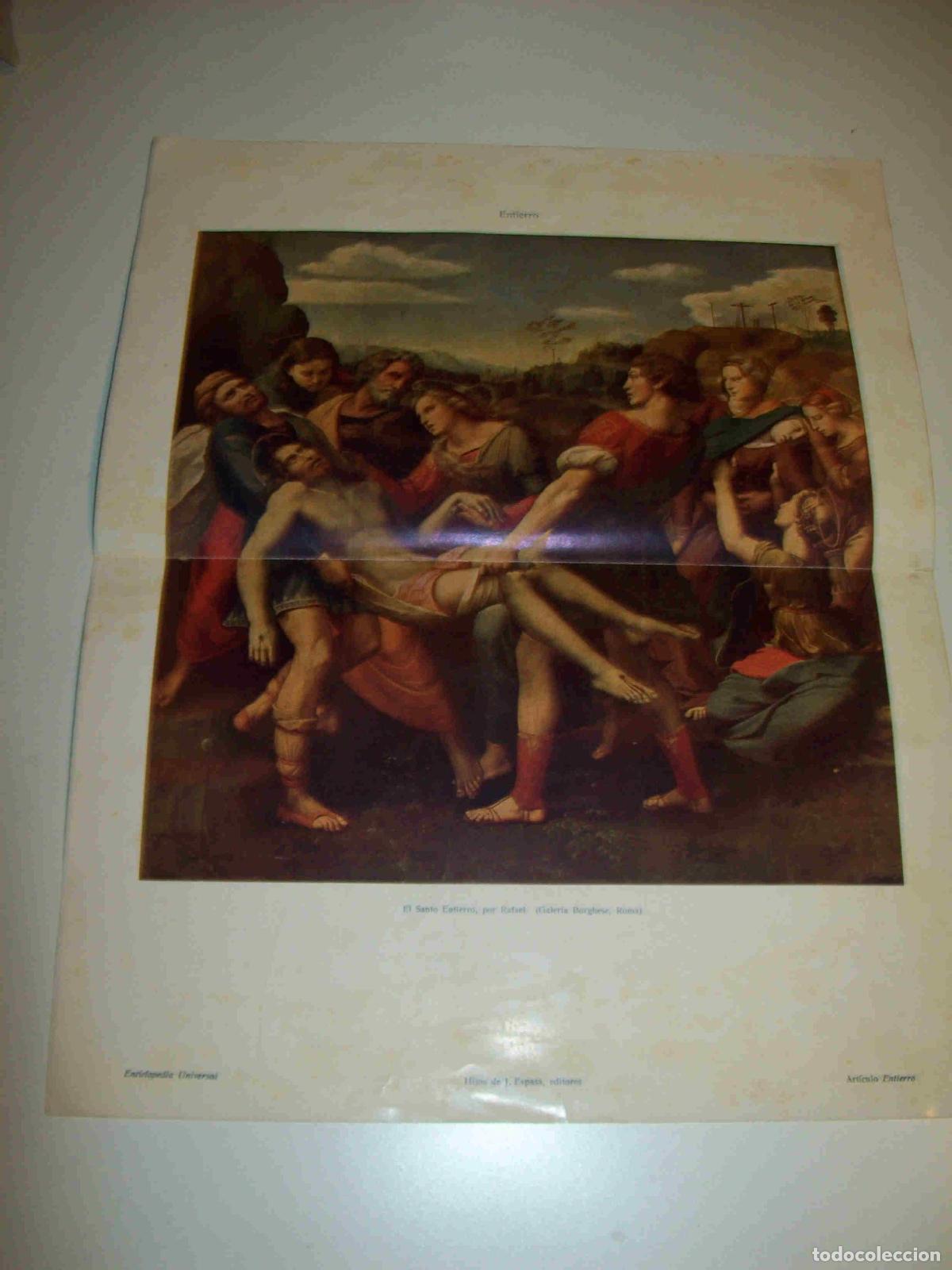 Postales: LAMINA ESPASA 18788: El Santo Entierro por Rafael - Varios