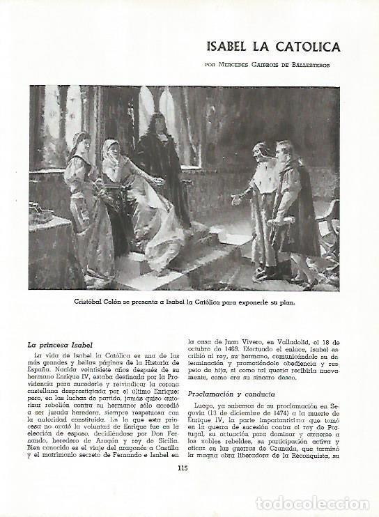 Postcards: LAMINA 11521: Cristobal Colon se presenta a Isabel la Catolica - Varios