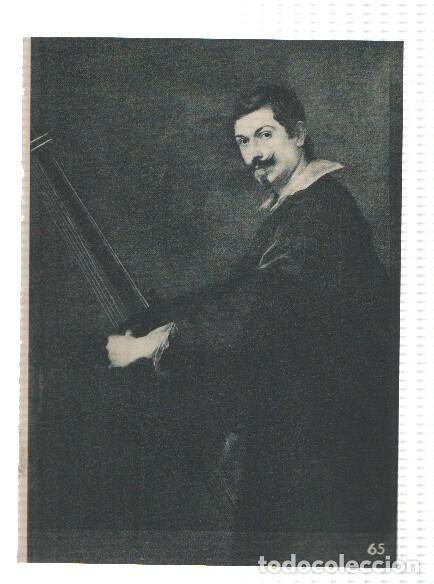 Postales: El Museo del Prado, laminas 65 y 66: Retrato de musico (Van Dyck) y Autorretrato (Rembrandt)