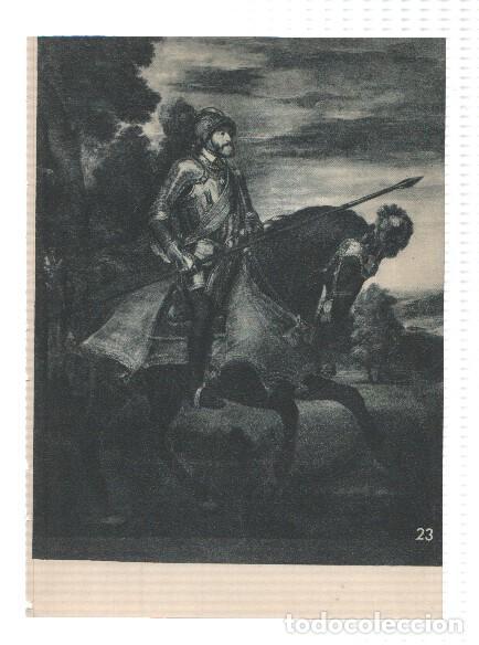 Postales: El Museo del Prado, laminas 23 y 24: Carlos V en la batalla de Muhlberg y Do&ntilde;a Isabel de Portugal (T