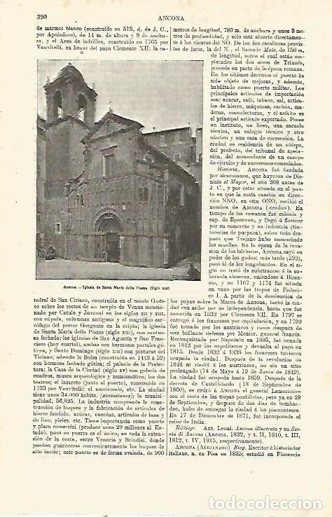 Postkarten: LAMINA ESPASA 23739: Iglesia de Santa Maria en Ancona - Varios
