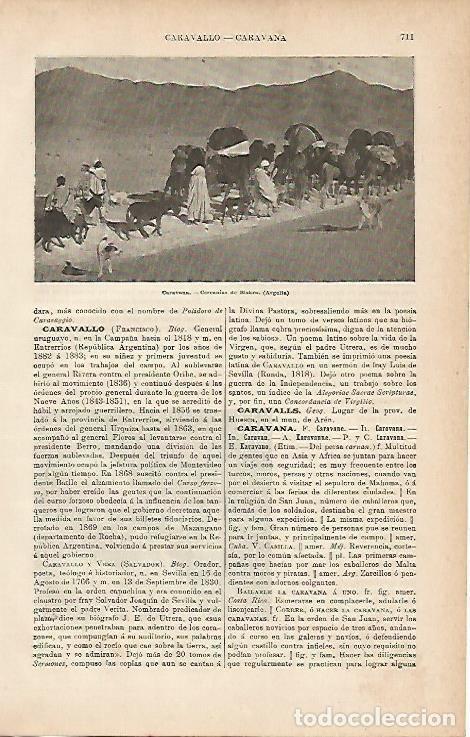 Postais: LAMINA ESPASA 4288: Caravana cerca de Biskra Argelia - Varios Autores