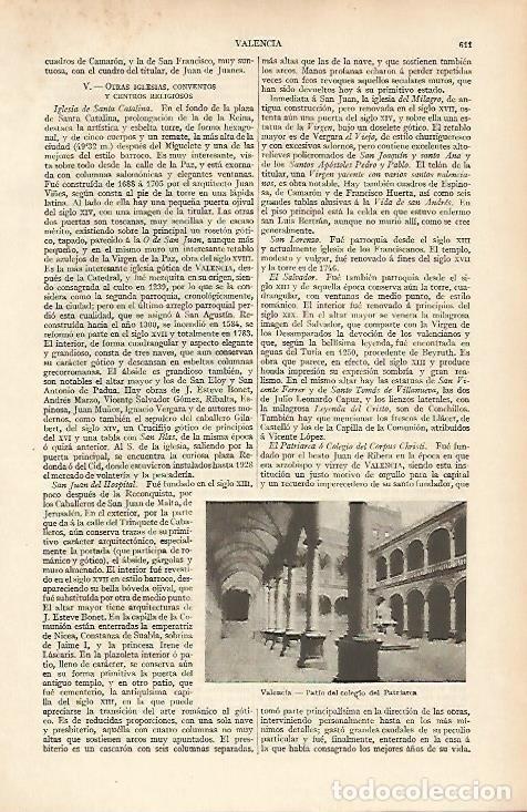 Postcards: LAMINA ESPASA 4730: Patio del Colegio del Patriarca Valencia - Varios Autores