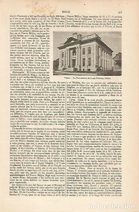 Postkarten: LAMINA ESPASA 8321: Universidad de South Western Dallas Estados Unidos - Varios