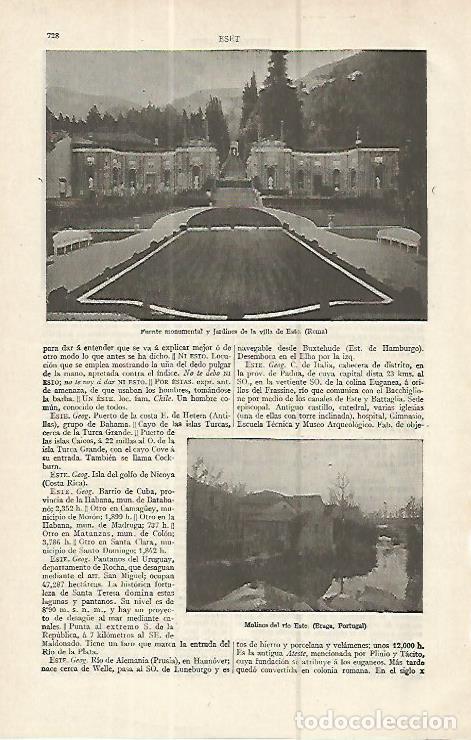 Cartoline: LAMINA ESPASA 16354: Villa del Este en Roma - Varios