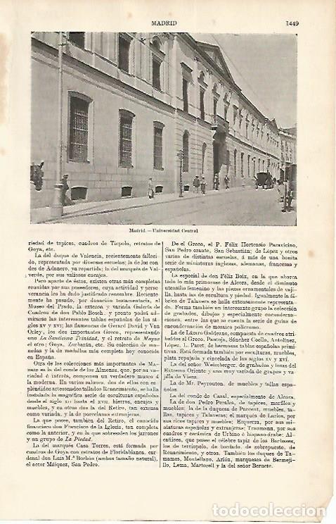 Cartoline: LAMINA ESPASA 1706: Universidad Central Madrid - Varios Autores