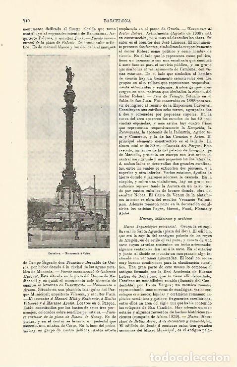 Postcards: LAMINA ESPASA 30821: Monumento a Colon en Barcelona - Varios