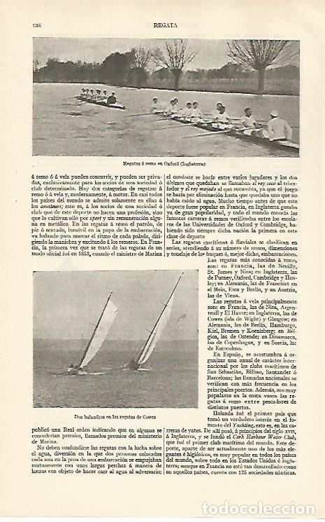 Cartoline: LAMINA ESPASA 30974: Regatas en Oxford - Varios