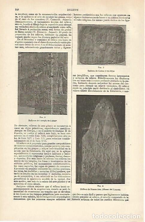 Cartoline: LAMINA ESPASA 31005: Relieves de Luxor tablillas de Gudea y Estela de Naram Sin - Varios