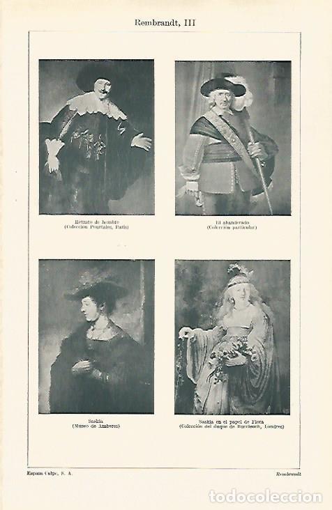 Postcards: LAMINA ESPASA 31035: Retratos pintados por Rembrandt - Varios