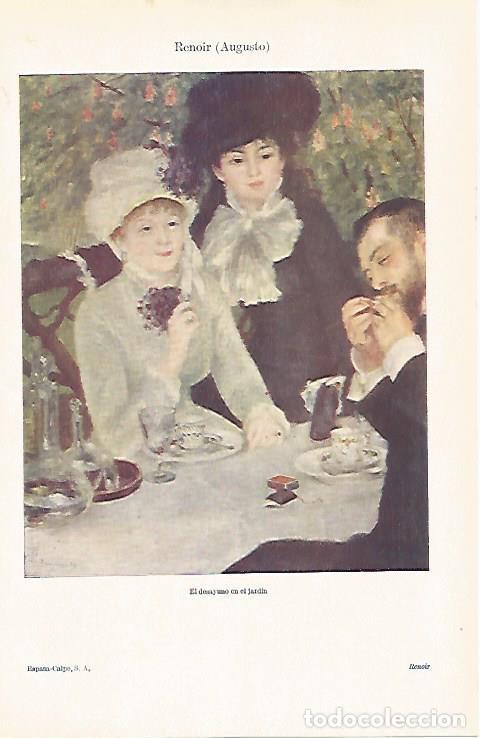 Postkarten: LAMINA ESPASA 31050: El desayuno en el jardin por Renoir - Varios