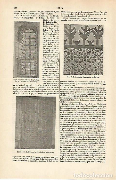 Cartoline: LAMINA ESPASA 30997: Rejas en Verona Canterbury y Winchester - Varios