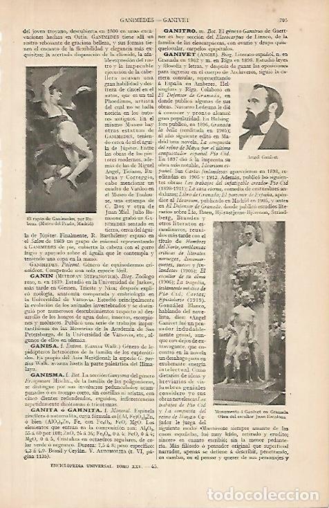 Cartoline: LAMINA ESPASA 24854: Monumento a Ganivet en Granada - Varios