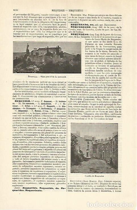 Cartes Postales: LAMINA ESPASA 31074: Parroquia de Requesens Girona - Varios