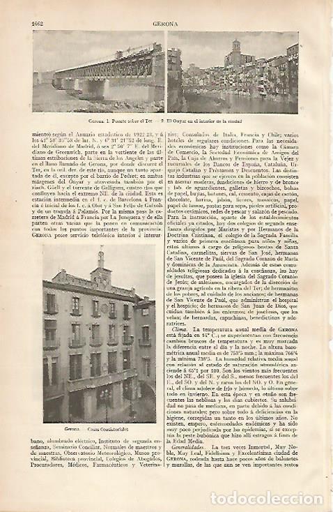 Postkarten: LAMINA ESPASA 24955: Puente sobre el Ter y el rio Onyar en Girona - Varios