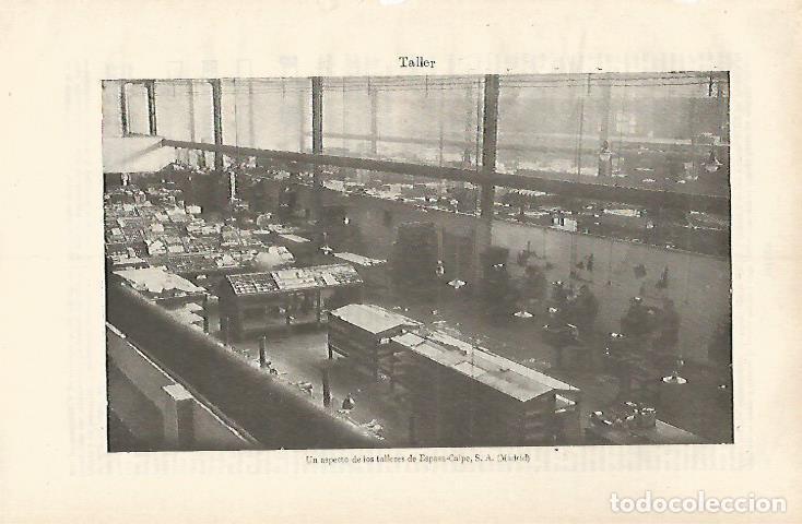 Cartes Postales: LAMINA ESPASA 31133: Taller de Espasa Calpe SA en Madrid - Varios