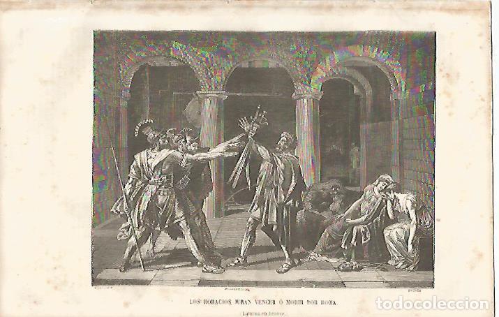 Postcards: LAMINA 11555: Los horacios juran vencer o morir por Roma - Varios