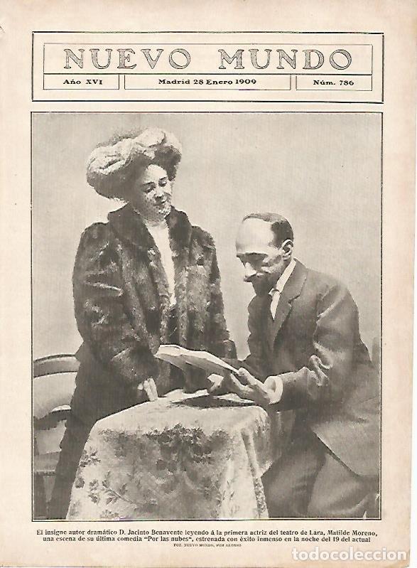 Cartoline: LAMINA 11596: Jacinto Benavente y Matilde Moreno - Varios