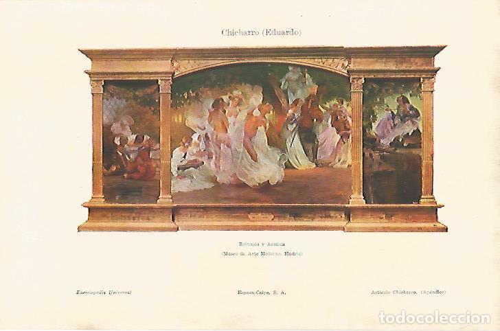 Cartoline: LAMINA ESPASA 25092: Reinaldo y Armida por Eduardo Chicharro - Varios