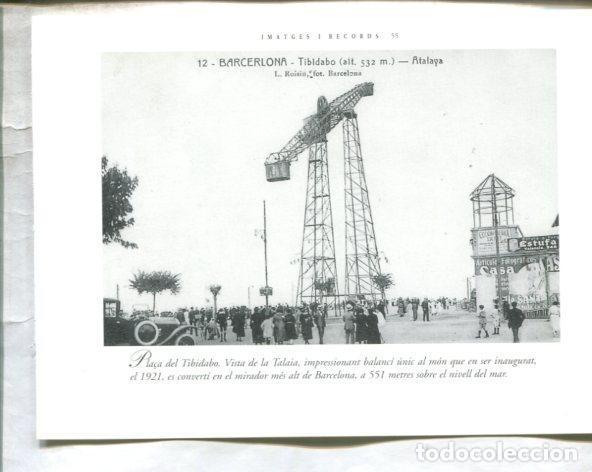 Postkarten: El Tibidabo de Barcelona: imagtes i records, paginadas 55 y 56 - varios