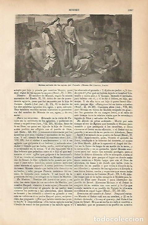 Cartes Postales: LAMINA ESPASA 5316: Moises salvado de las aguas por Poussin - Varios Autores