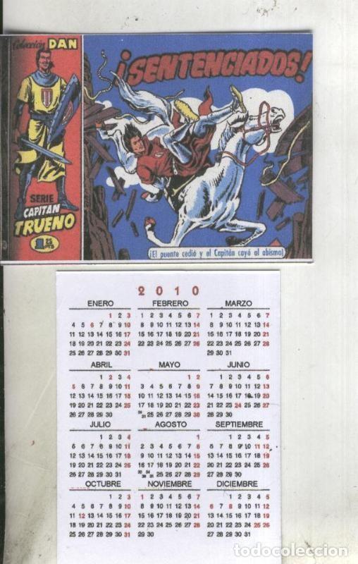 Postales: Calendario bolsillo 2010: El Capitan Trueno portada numero 020 - Varios