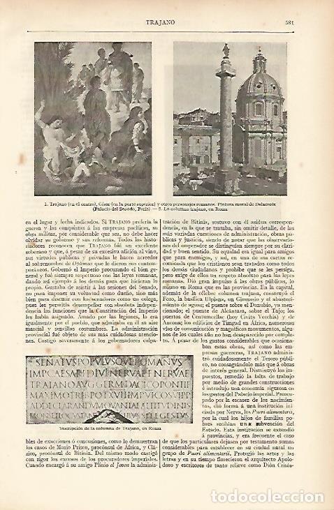 Postales: LAMINA ESPASA 11046: Columna de Trajano en Roma - Varios