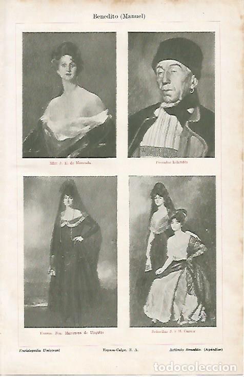 Postkarten: LAMINA ESPASA 8148: Obras de Manuel Benedito - Varios