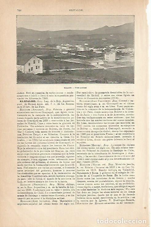 Cartoline: LAMINA ESPASA 6863: Vista general de Elizondo Navarra - Varios Autores