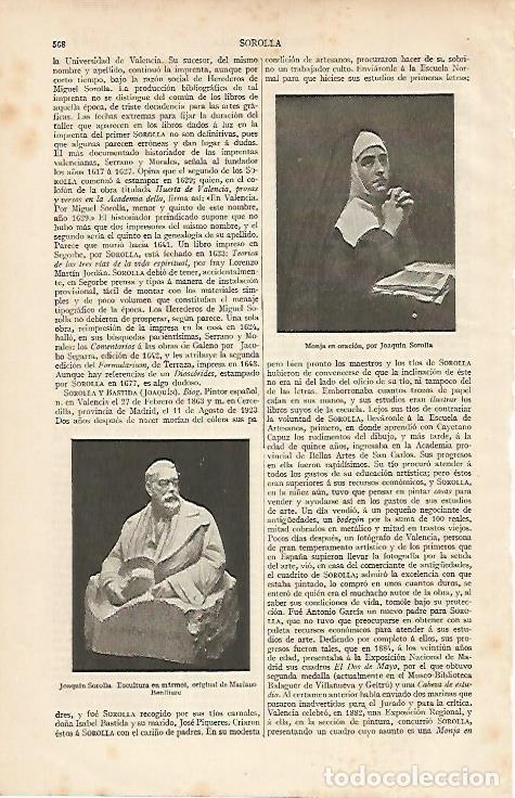 Postcards: LAMINA ESPASA 7466: Monja en oracion por Sorolla - Varios