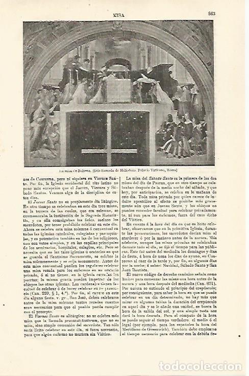 Postais: LAMINA ESPASA 24081: La misa de Bolsena en Roma - Varios