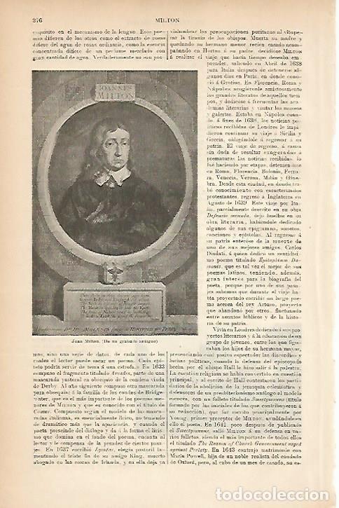 Postales: LAMINA ESPASA 5171: Juan Milton - Varios Autores