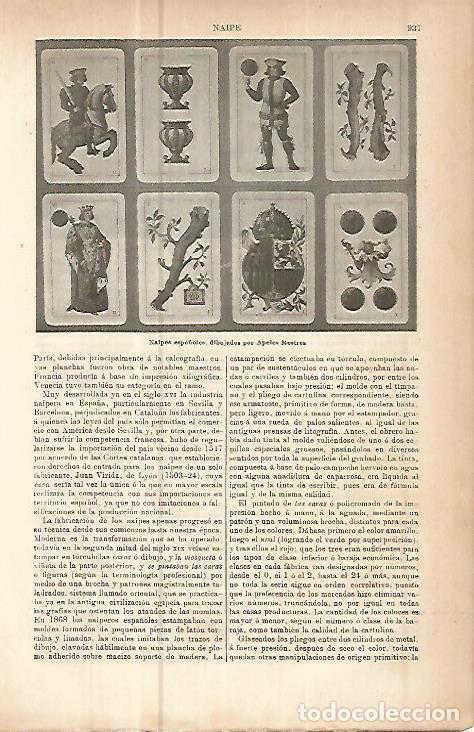 Postcards: LAMINA ESPASA 10686: Naipes dibujados por Apeles Mestres - Varios