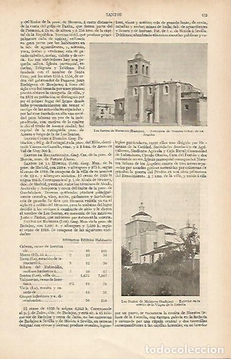 Postcards: LAMINA ESPASA 19502: Los Santos de Maimona Badajoz - Varios