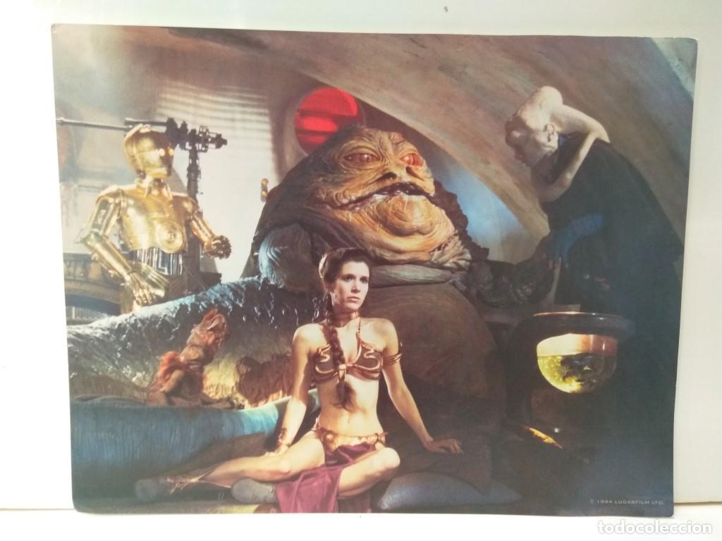 Postales: Movie-Card: STAR WARS, Numero 07: Slavegirl Leia in Jabba's Throne Room (Lucas Film 1994) - Lucas Fi