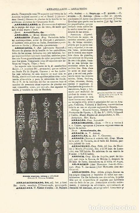 Postkarten: LAMINA ESPASA 12828: Arracadas de Aragon Catalu&ntilde;a y Valencia - Varios