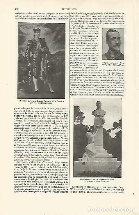 Cartoline: LAMINA ESPASA 21514: Isidoro Carmona el Lechuga por J. Gutierrez Solana - Varios