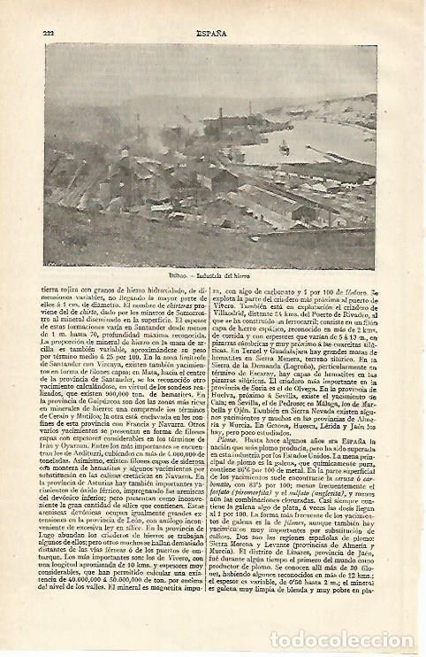 Postkarten: LAMINA ESPASA 15585: Bilbao. Industria del hierro - Varios