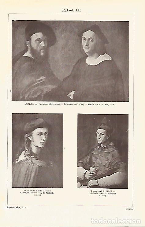 Postcards: LAMINA ESPASA 15901: Retratos pintados por Rafael - Varios