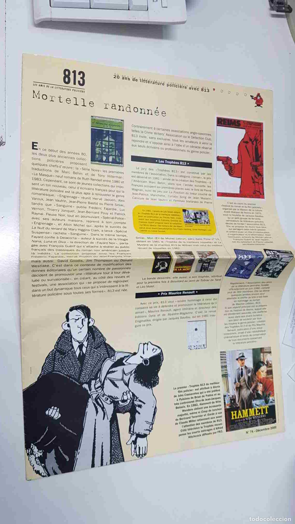 Postales: catalogo informativo: Mortelle randonne num 74 (2000). 20 ans de litterature policiere avec 813