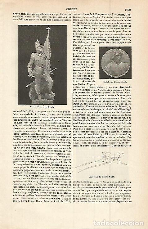 Postkarten: LAMINA ESPASA 15073: Medalla de Hernan Cortes - Varios