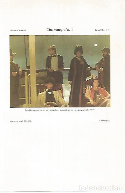 Postales: LAMINA ESPASA 31242: Fotograma de E la nave va de Fellini - Varios