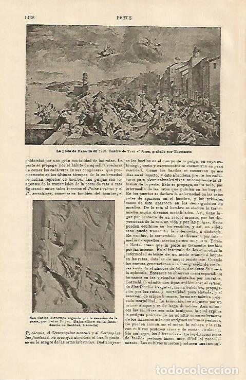 Postais: LAMINA ESPASA 15866: La peste en Marsella en 1720 por Troy el Joven - Varios